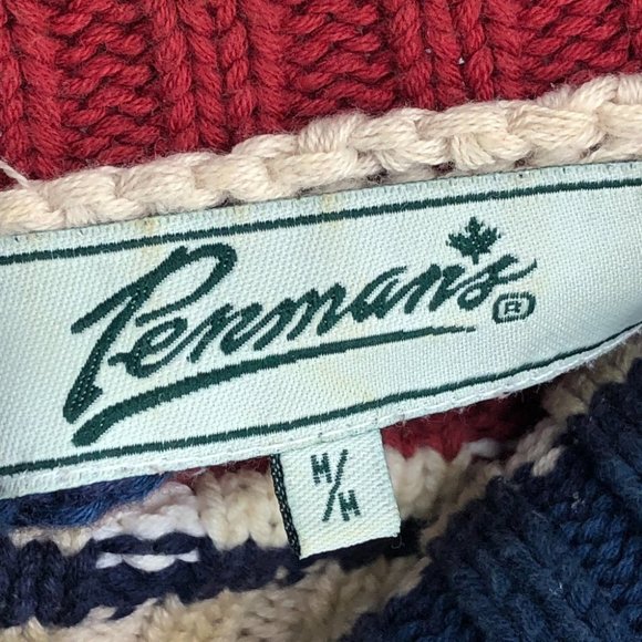 Penman's Vintage fall-tone multicolor striped sleeveless turtleneck top size M - Picture 3 of 13